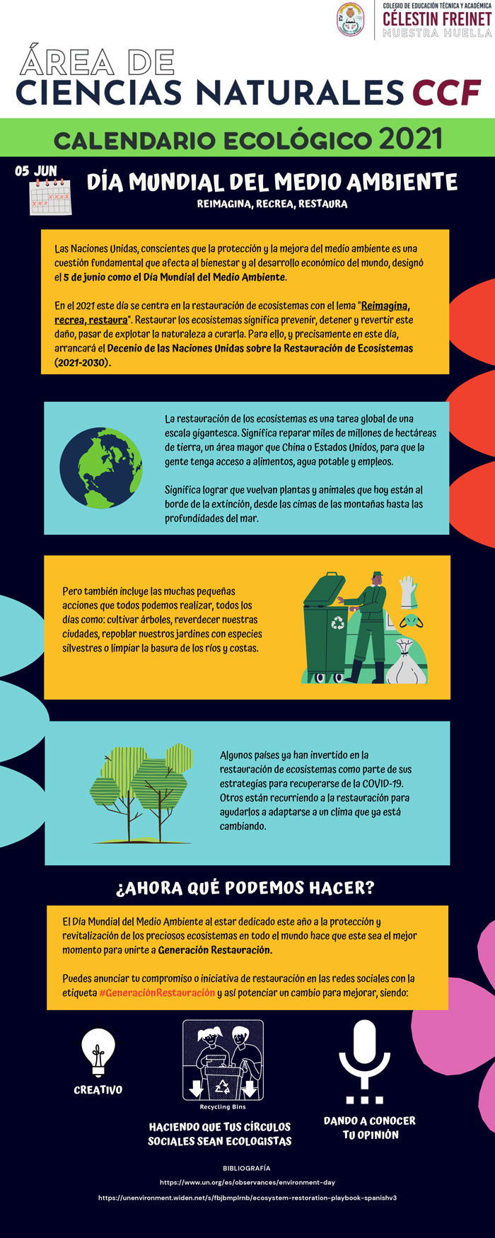 Infografía día mundial del medio ambiente 2021