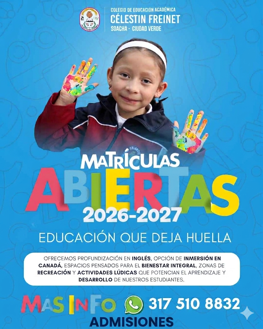 Matrículas Abiertas 2026 - Célestin Freinet